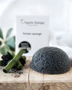 Hovedbilde Organic Konjac svamp bambus kull - akne og uren ...